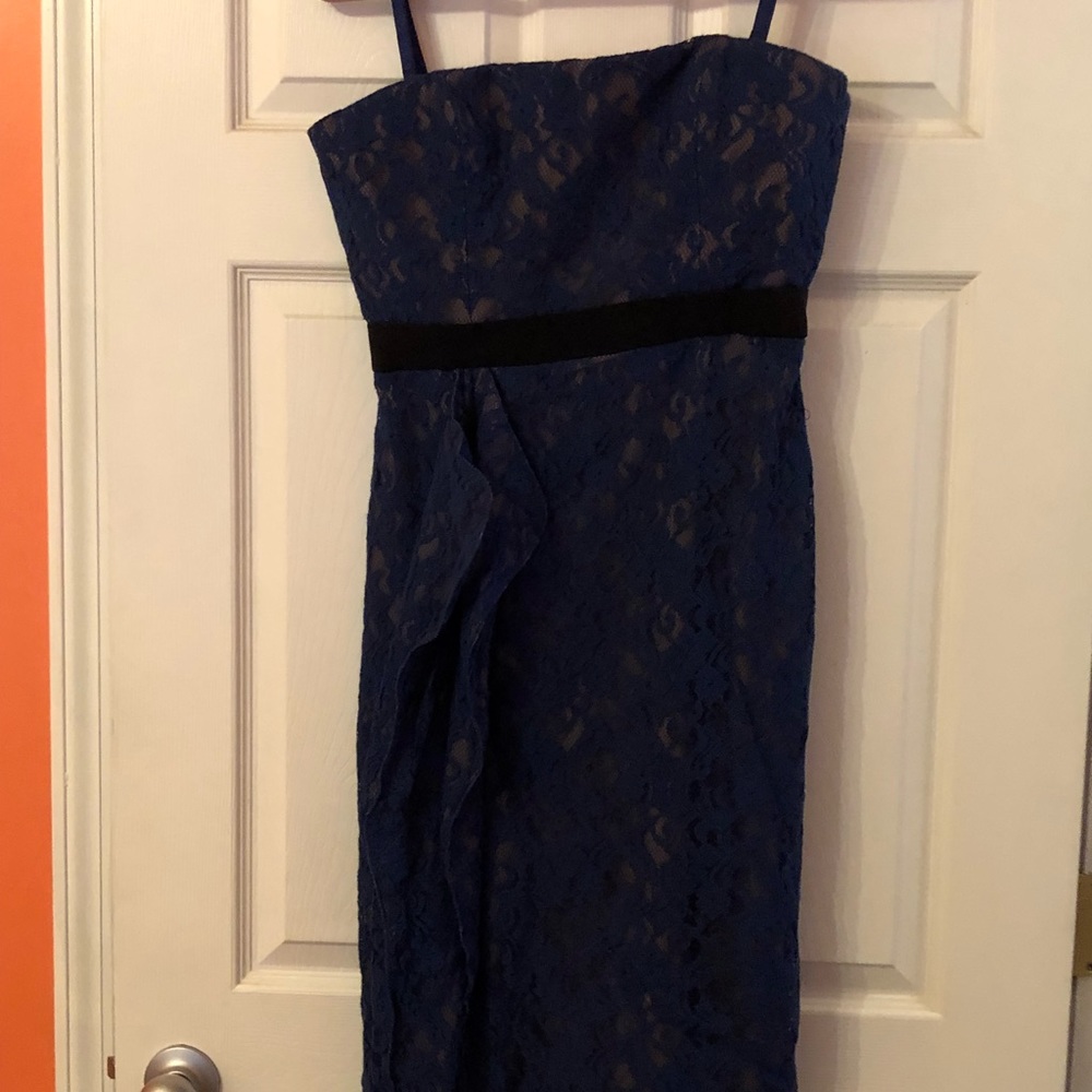 BCBG Blue lace dress